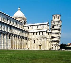 The leaning tower of Pisa