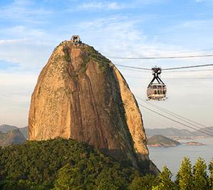 A cable car ride to Sugar Loaf mountain