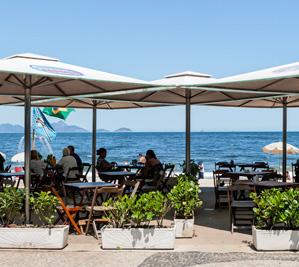 A beach bar