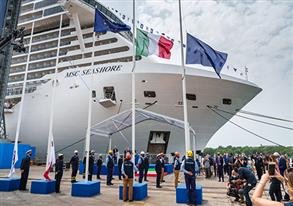 MSC TAKES DELIVERY FROM FINCANTIERI OF MSC SEASHORE