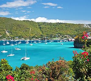 View of Admiralty Bay on Bequia Island