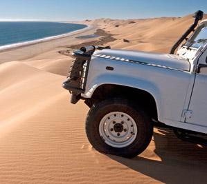 Jeep tour on sand dunes